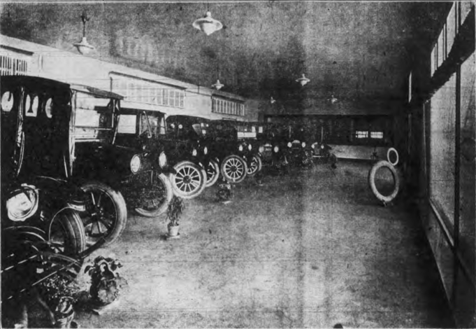 Soo Machine & Auto. Interior view of the beautiful show rooms on Maple Street. The Evening News, Sault Saint Marie, MI, March 13, 1920, p. 9.